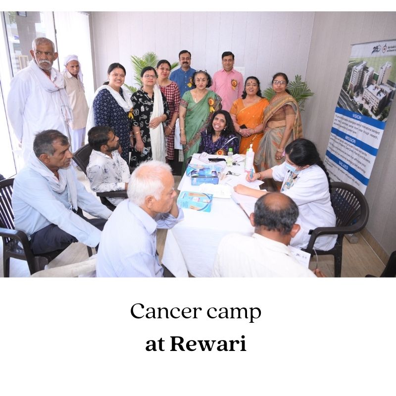 Cancer camp at Rewari