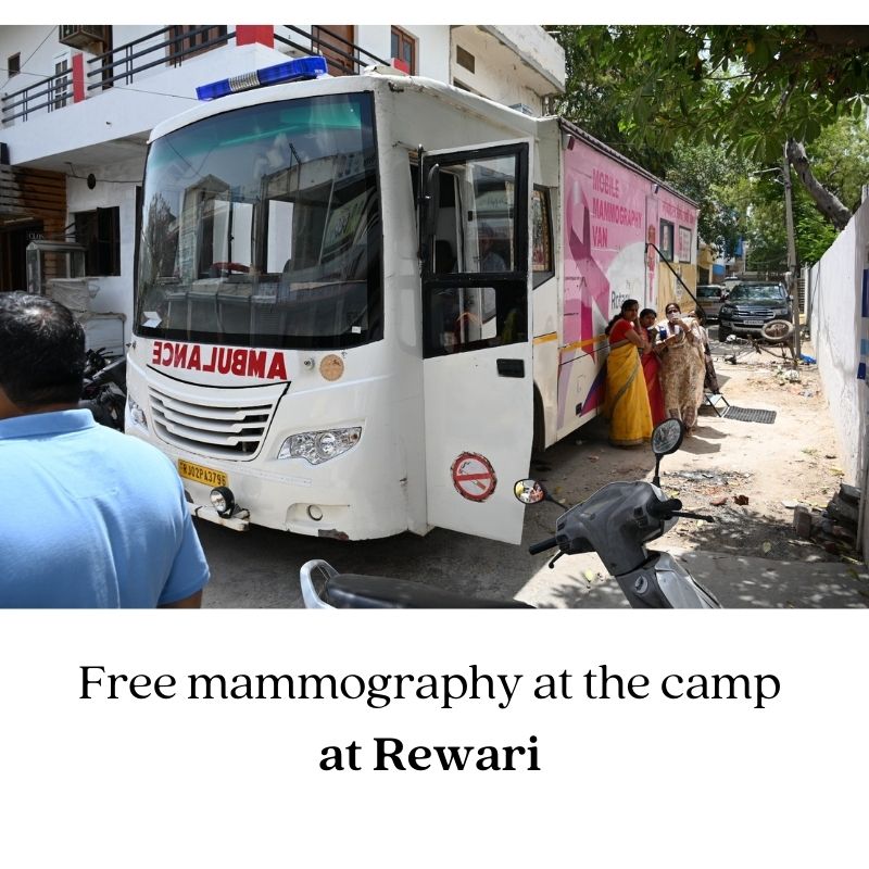 Free mammography at the camp at Rewari