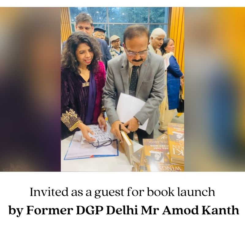 Invited as a guest for book launch by Former DGP Delhi Mr Amod Kanth (2)